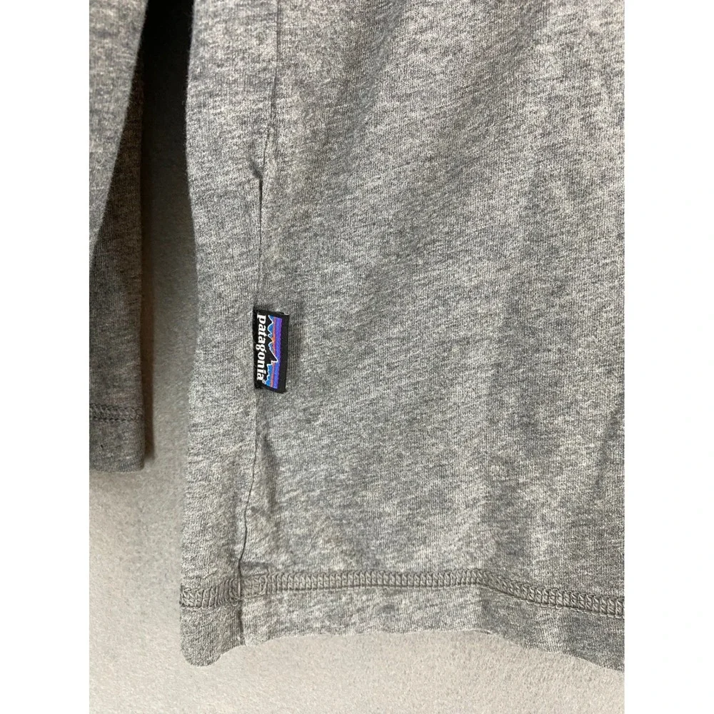 Patagonia‎ Mens XXL Organic Cotton Long Sleeve Henley Shirt Heather Grey Casual